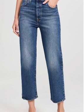 levi’s ribcage high rise - 27 inseam